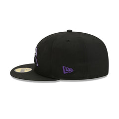Colorado Rockies Black Basic 59FIFTY Fitted Hat
