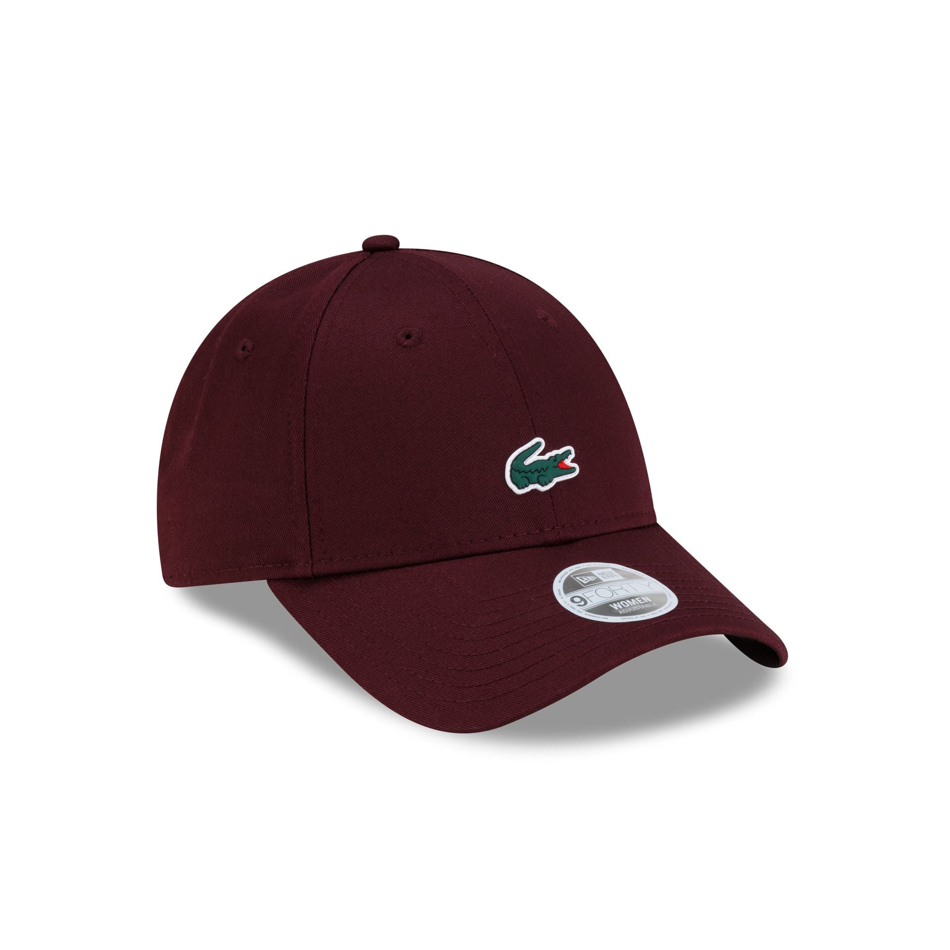 New Era Cap x Lacoste Maroon Women's 9FORTY Adjustable Hat