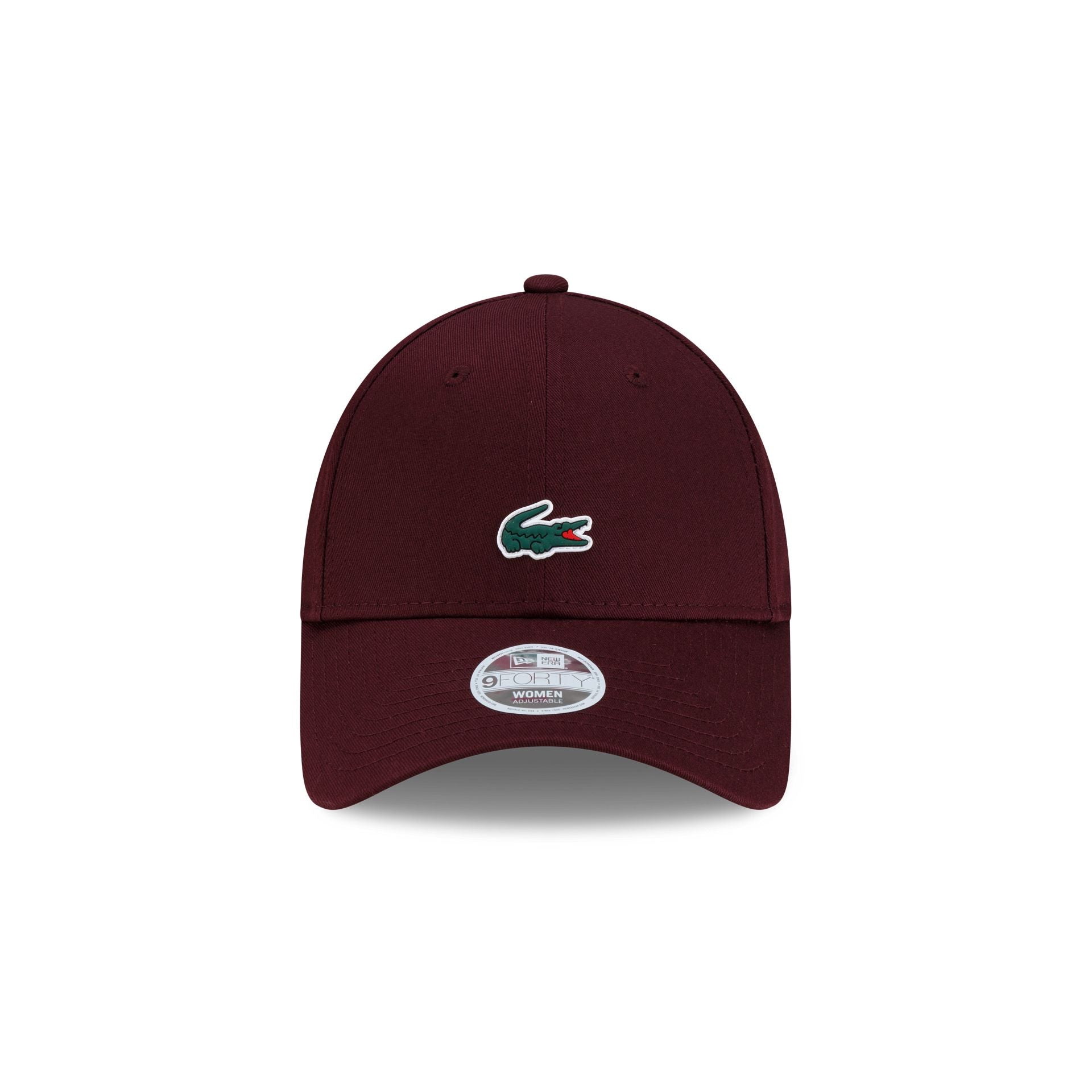 New Era Cap x Lacoste Maroon Women's 9FORTY Adjustable Hat