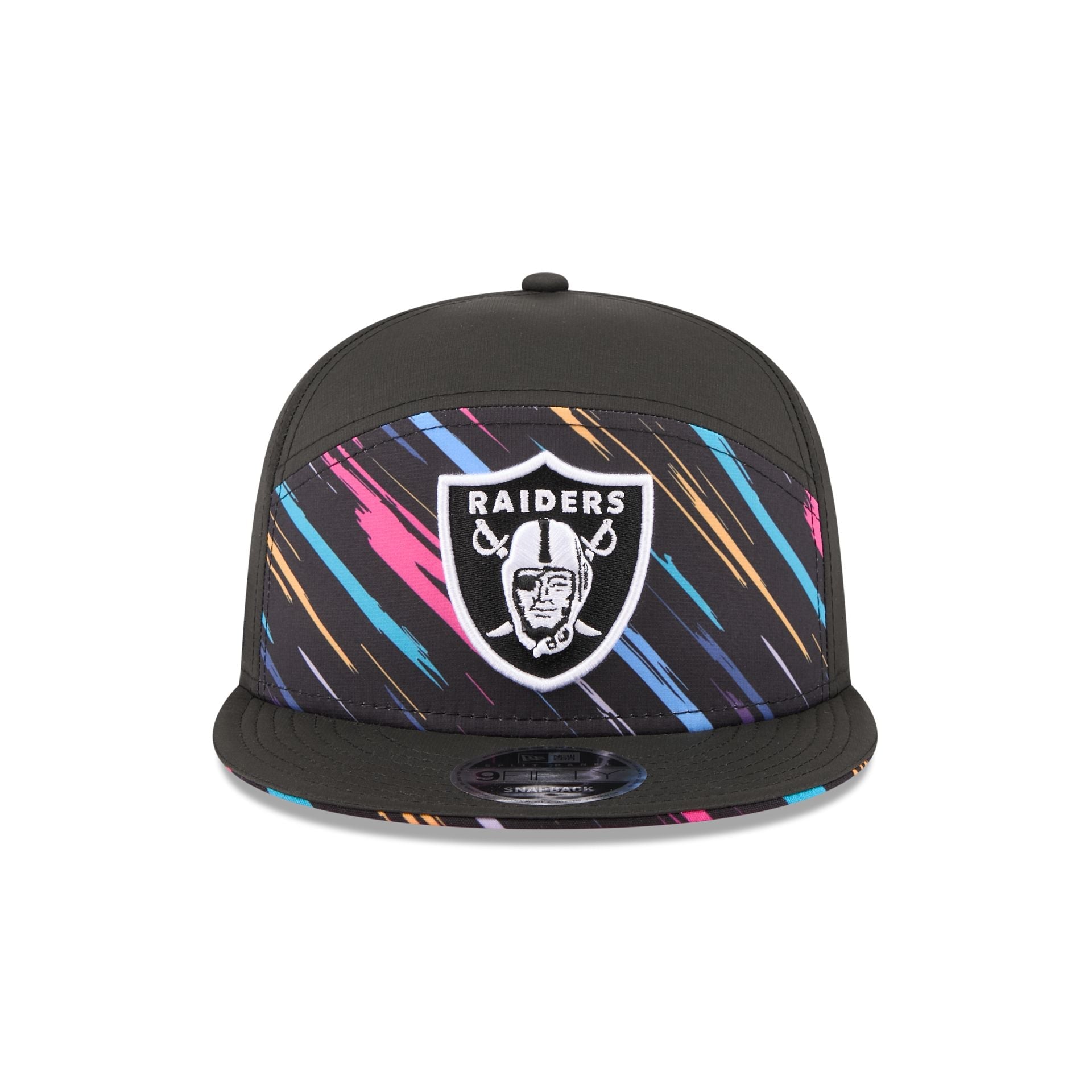 Las Vegas Raiders 2026 Crucial Catch Split Panel 9FIFTY Snapback Hat