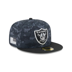 Las Vegas Raiders 2026 Salute to Service 59FIFTY Fitted Hat