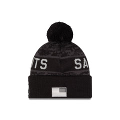 New Orleans Saints 2026 Salute to Service Pom Knit Hat