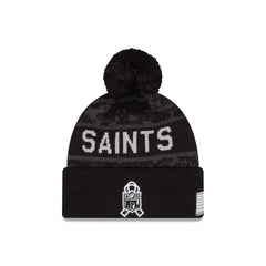 New Orleans Saints 2026 Salute to Service Pom Knit Hat