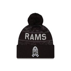 Los Angeles Rams 2026 Salute to Service Pom Knit Hat