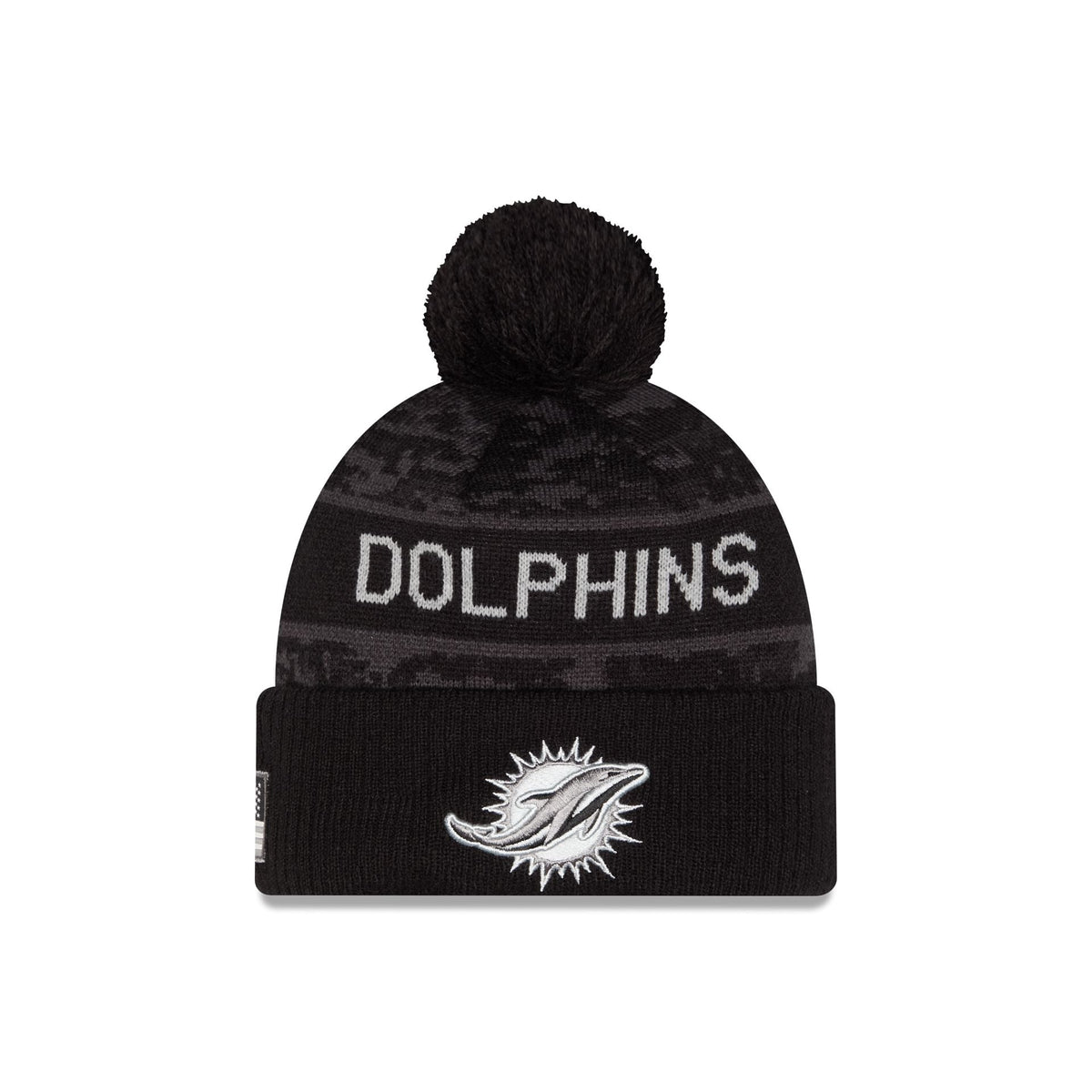 Miami Dolphins 2026 Salute to Service Pom Knit Hat