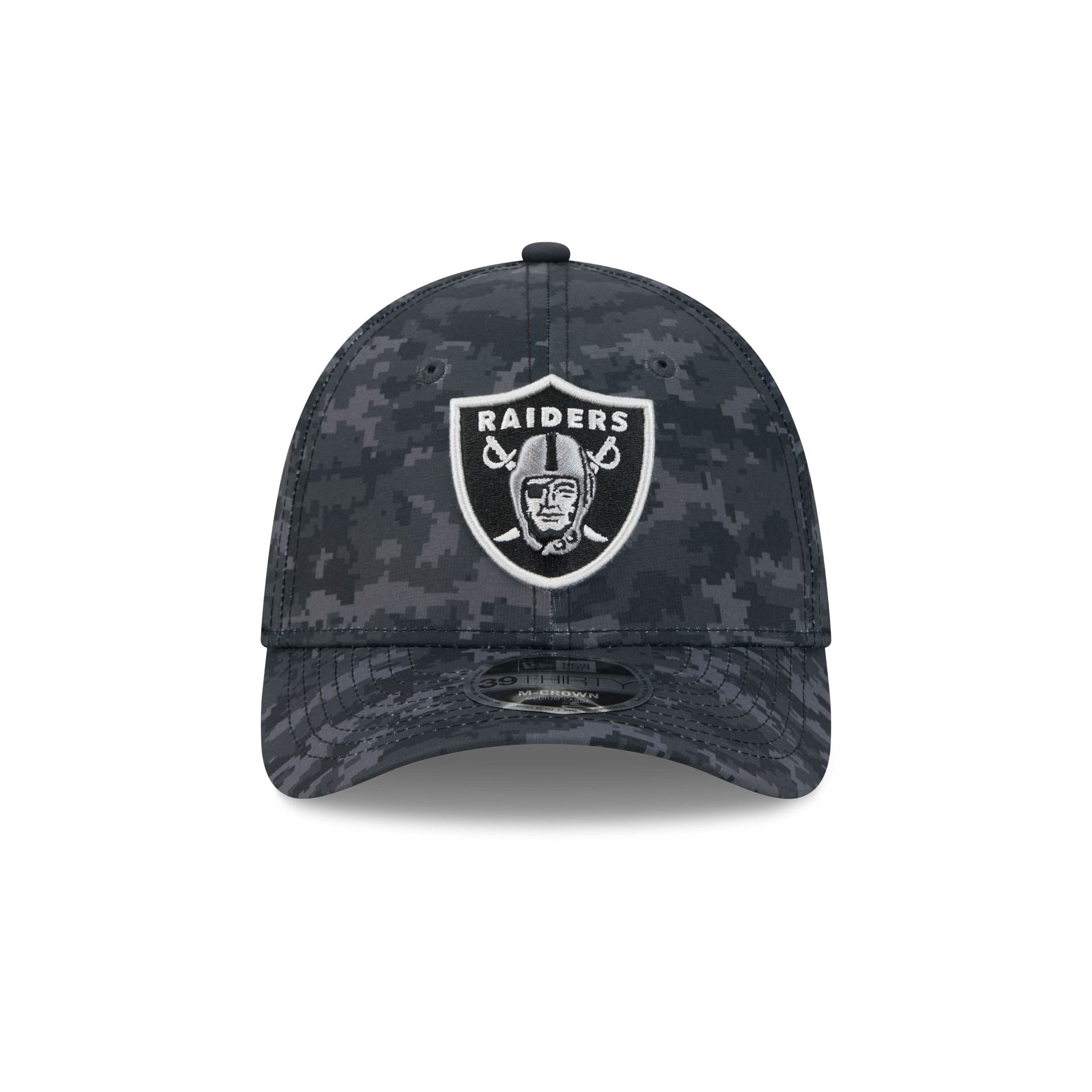 Las Vegas Raiders 2026 Salute to Service 39THIRTY M-Crown Stretch Fit Hat
