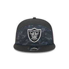 Las Vegas Raiders 2026 Salute to Service Split Panel 9FIFTY Snapback Hat