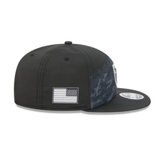 Las Vegas Raiders 2026 Salute to Service Split Panel 9FIFTY Snapback Hat