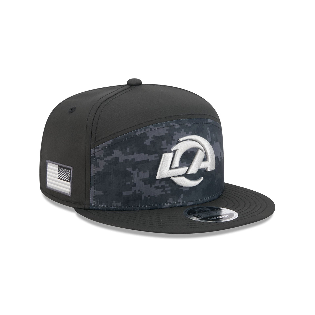 Los Angeles Rams 2026 Salute to Service Split Panel 9FIFTY Snapback Hat