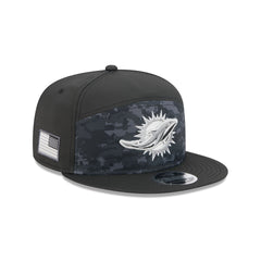 Miami Dolphins 2026 Salute to Service Split Panel 9FIFTY Snapback Hat