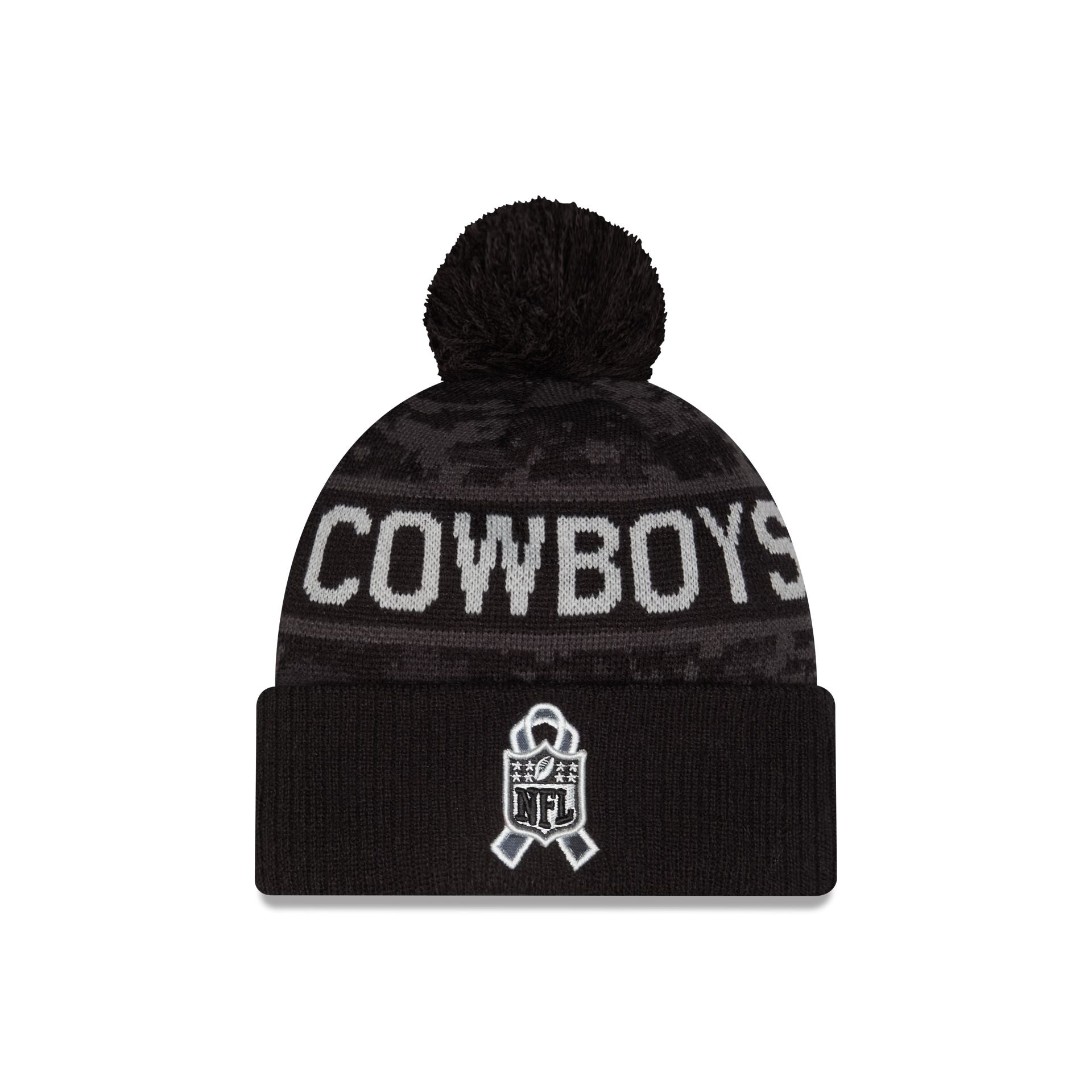 Dallas Cowboys 2026 Salute to Service Kids Pom Knit Hat