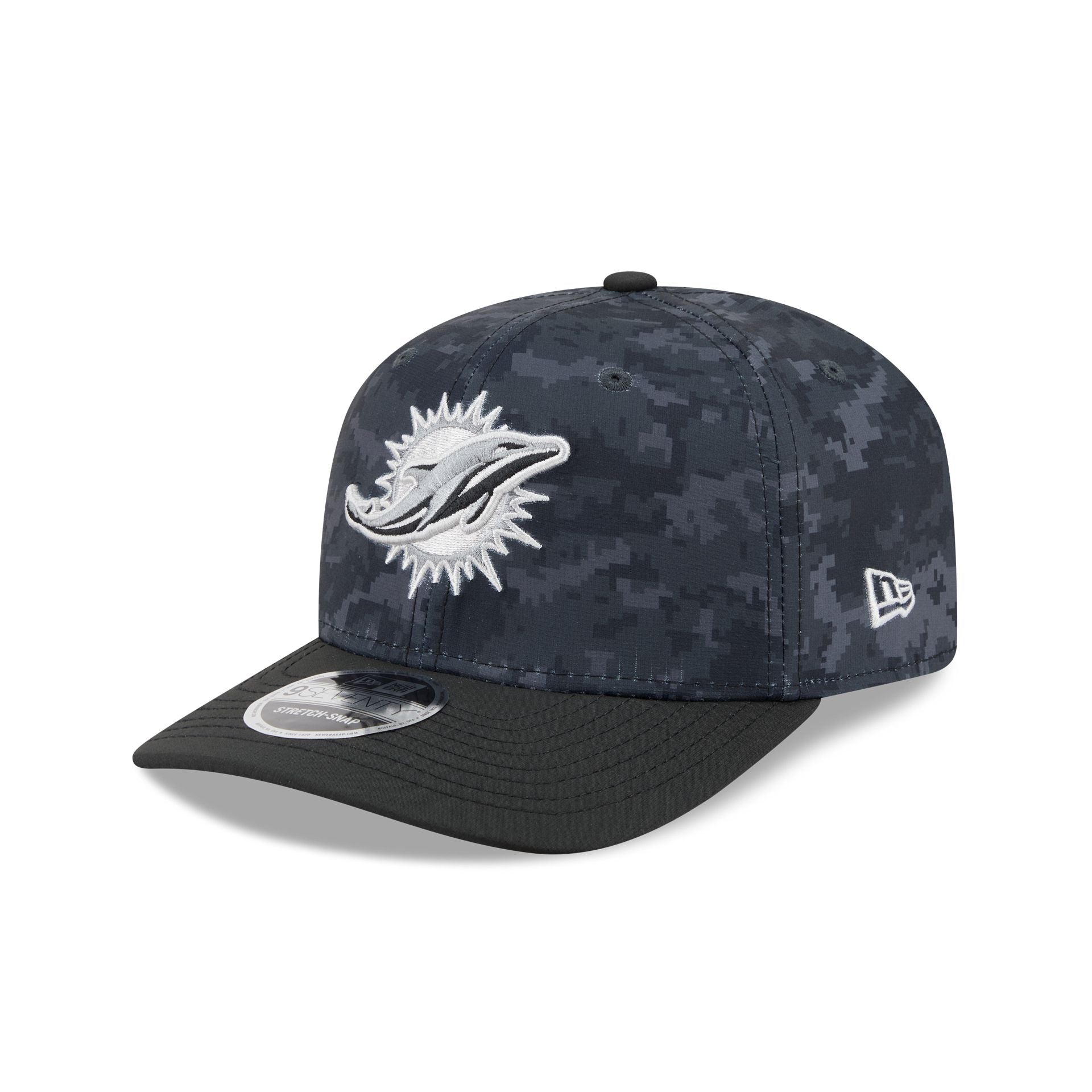 Miami Dolphins 2026 Salute to Service 9SEVENTY Stretch-Snap Hat
