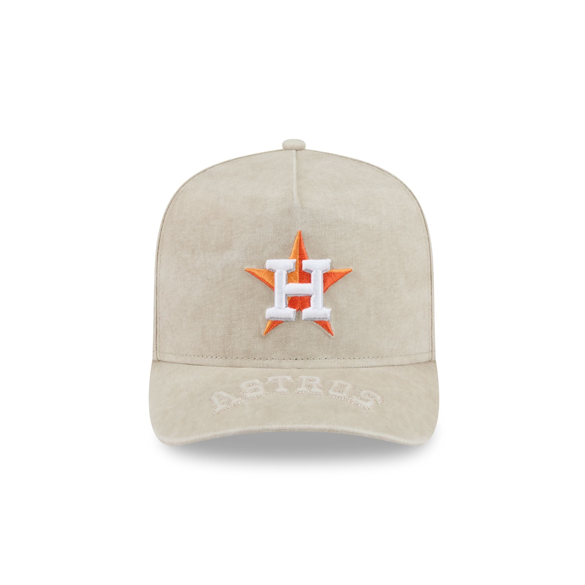 Houston Astros Brushed Cotton Stone 9FIFTY A-Frame Snapback Hat
