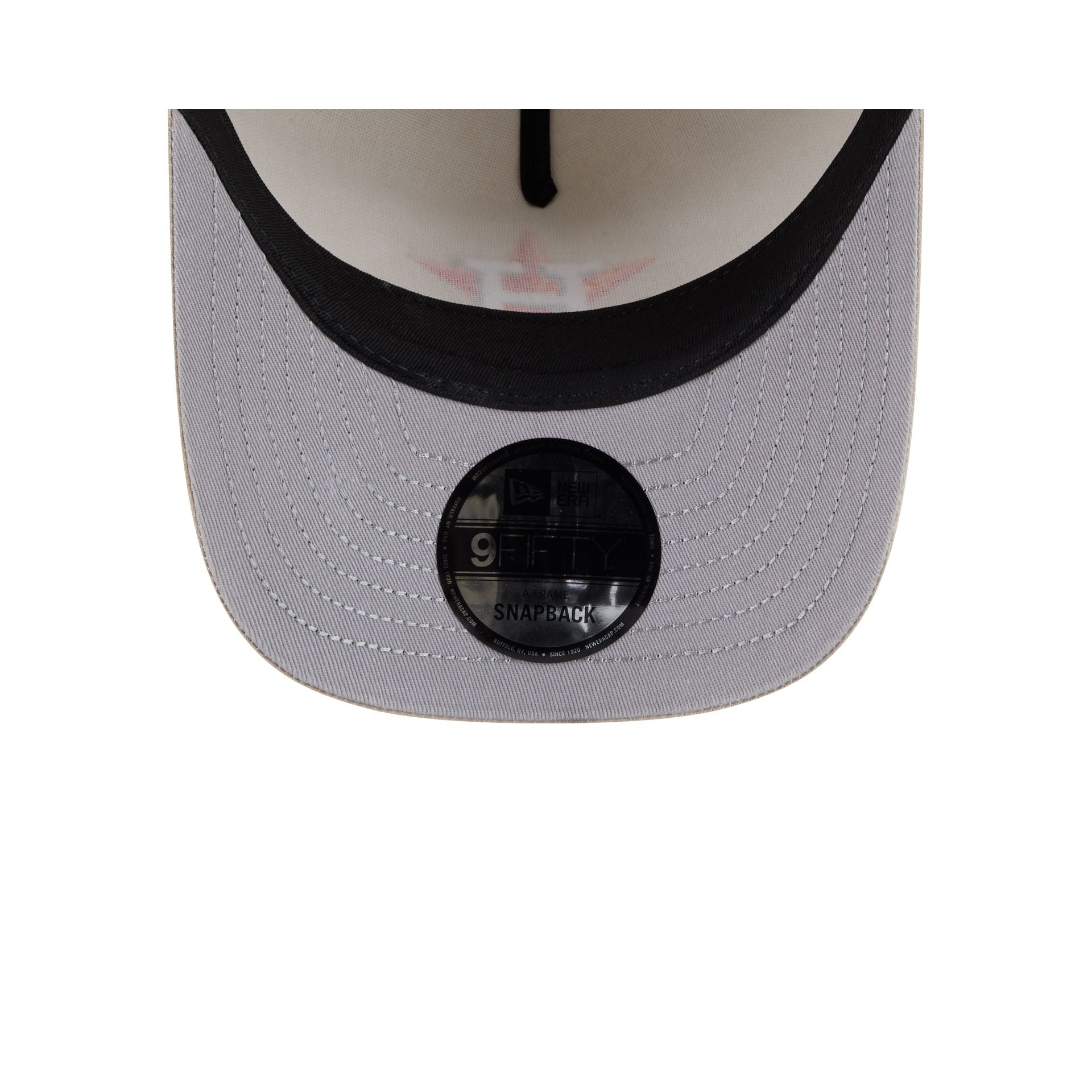 Houston Astros Brushed Cotton Stone 9FIFTY A-Frame Snapback Hat