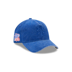 New York Mets Washed Thin Wale Cord 9FORTY A-Frame Unstructured Snapback Hat
