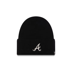 Atlanta Braves Cashmere Black Cuffless Knit Beanie Hat