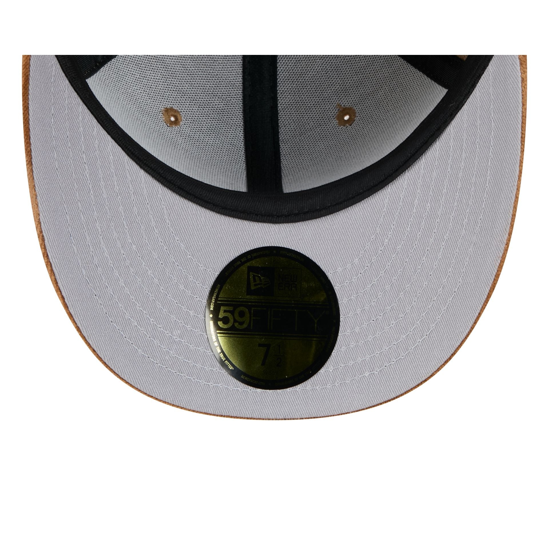 Atlanta Braves Moon Brisbane Moss Brown Visor 59FIFTY Fitted Hat