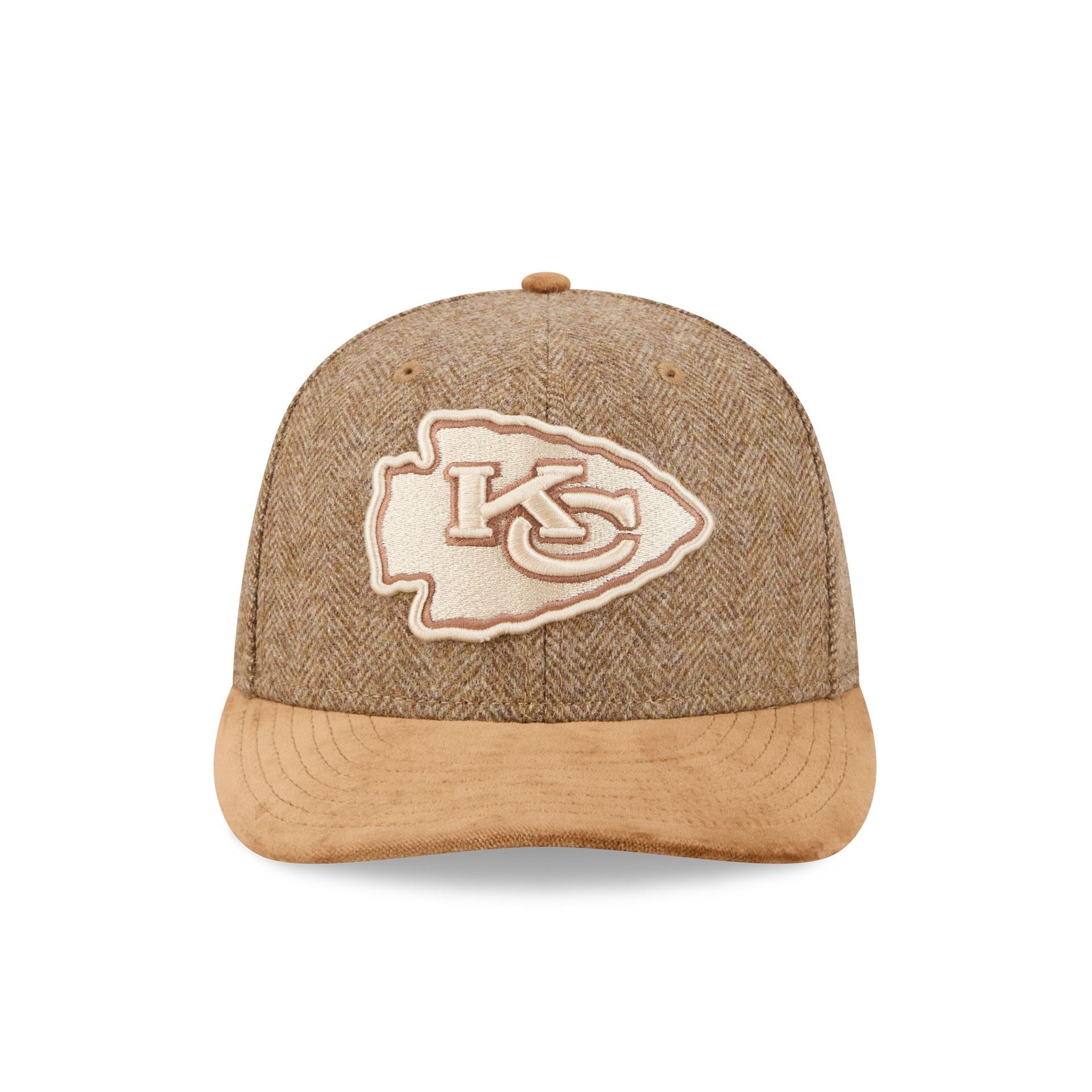 Kansas City Chiefs Moon Brisbane Moss Brown Visor 59FIFTY Fitted Hat