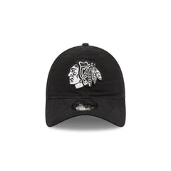 Chicago Blackhawks Nylon Black 9TWENTY Adjustable Hat