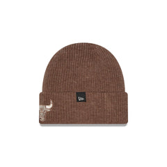 Chicago Bulls Woolen Tan Short Cuff Knit Beanie Hat