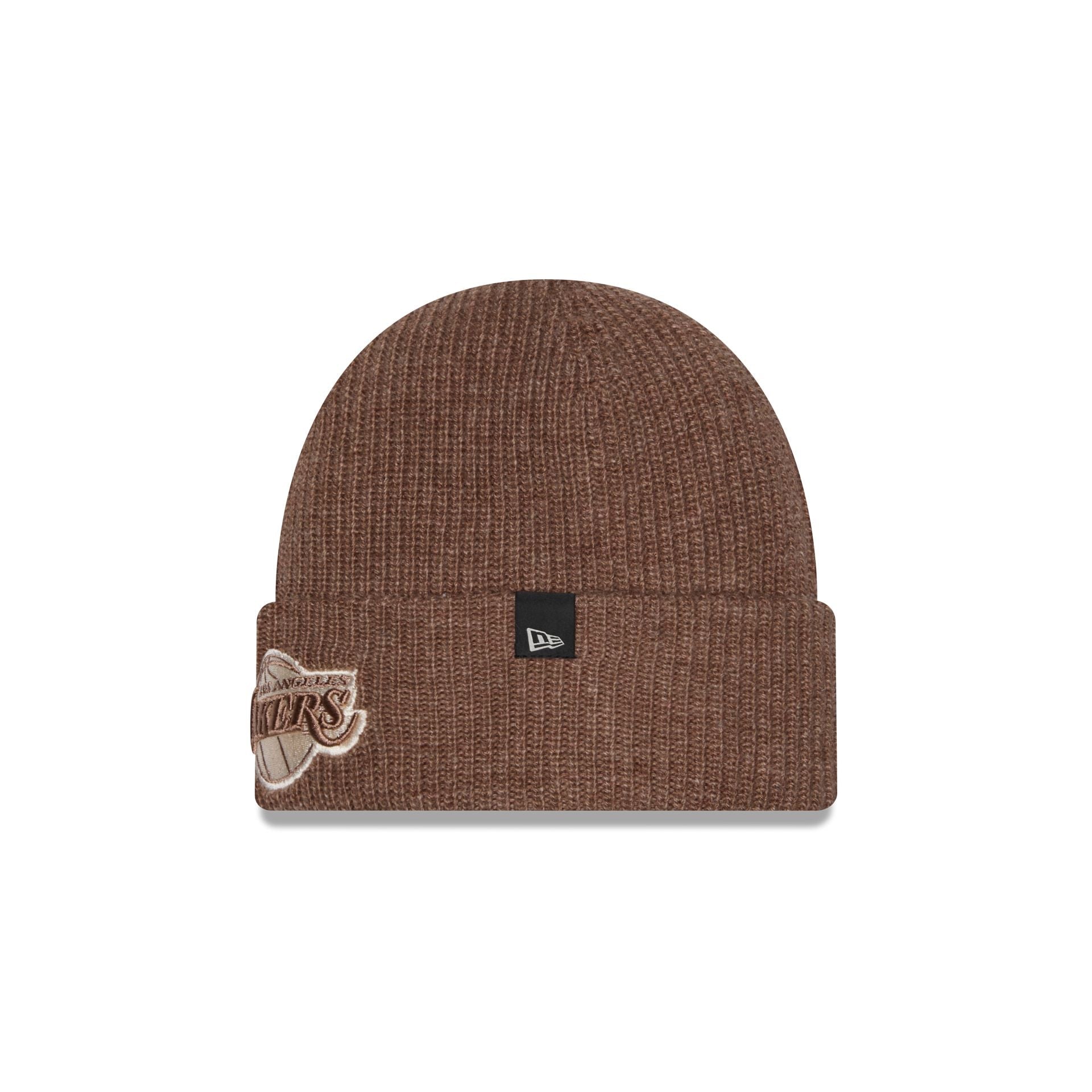 Los Angeles Lakers Woolen Tan Short Cuff Knit Beanie Hat