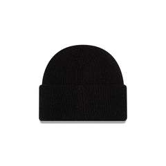 New Era Cap Woolen Black Short Cuff Knit Beanie Hat
