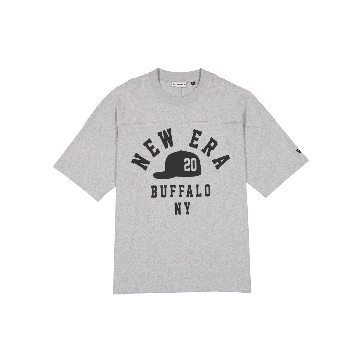 New Era Branded Cap Commuters Graphic Heather Gray T-Shirt