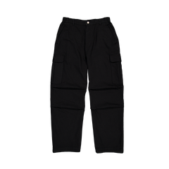New Era Branded Cap Commuters Black Loose Cargo Pants