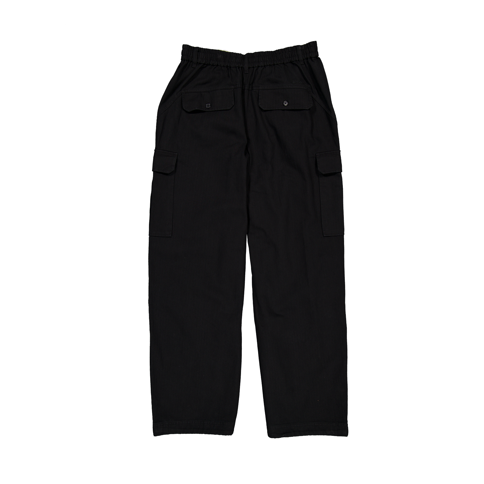 New Era Branded Cap Commuters Black Loose Cargo Pants
