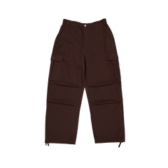 New Era Branded Cap Commuters Dark Brown Loose Cargo Pants