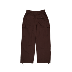 New Era Branded Cap Commuters Dark Brown Loose Cargo Pants