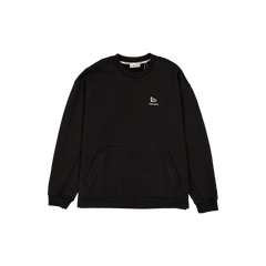 New Era Branded Alden II Black Crewneck