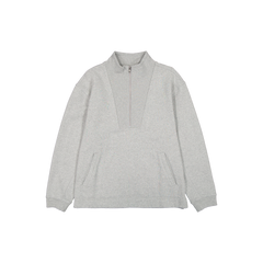 New Era Branded Alden Heather Gray Half-Zip