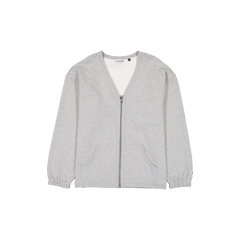 New Era Branded Alden Heather Gray Full-Zip Cardigan