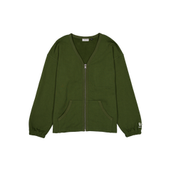 New Era Branded Alden Combat Moss Full-Zip Cardigan
