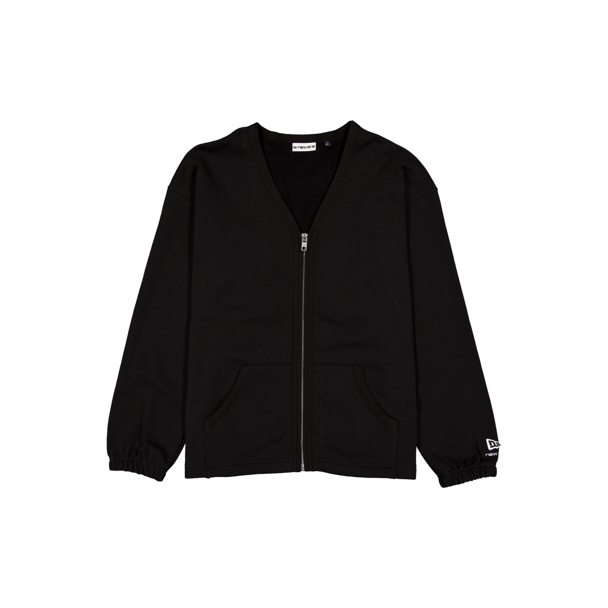 New Era Branded Alden Black Full-Zip Cardigan