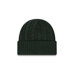 New Era Cap Woolen Emerald Cable Knit Beanie Hat