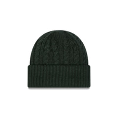 New Era Cap Woolen Emerald Cable Knit Beanie Hat