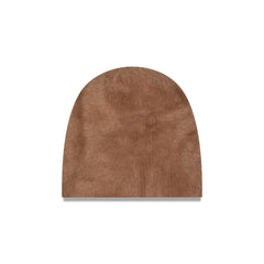 New Era Cap Fuzzy Khaki Cuffless Knit Beanie Hat