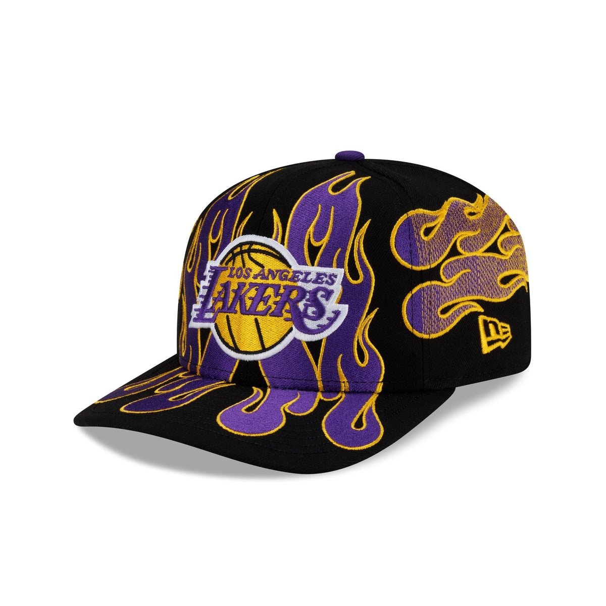 Nice Kicks x Los Angeles Lakers Y2K Flames 9FIFTY Original Fit Snapback Hat