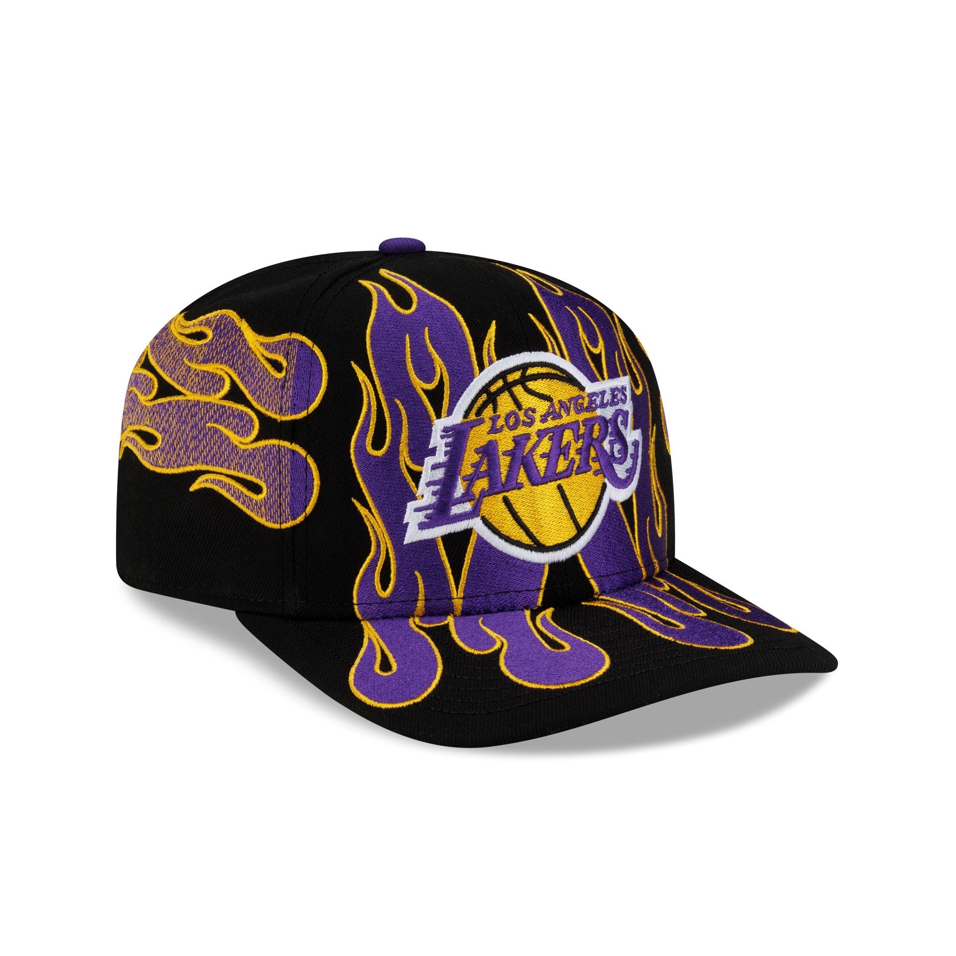 Nice Kicks x Los Angeles Lakers Y2K Flames 9FIFTY Original Fit Snapback Hat