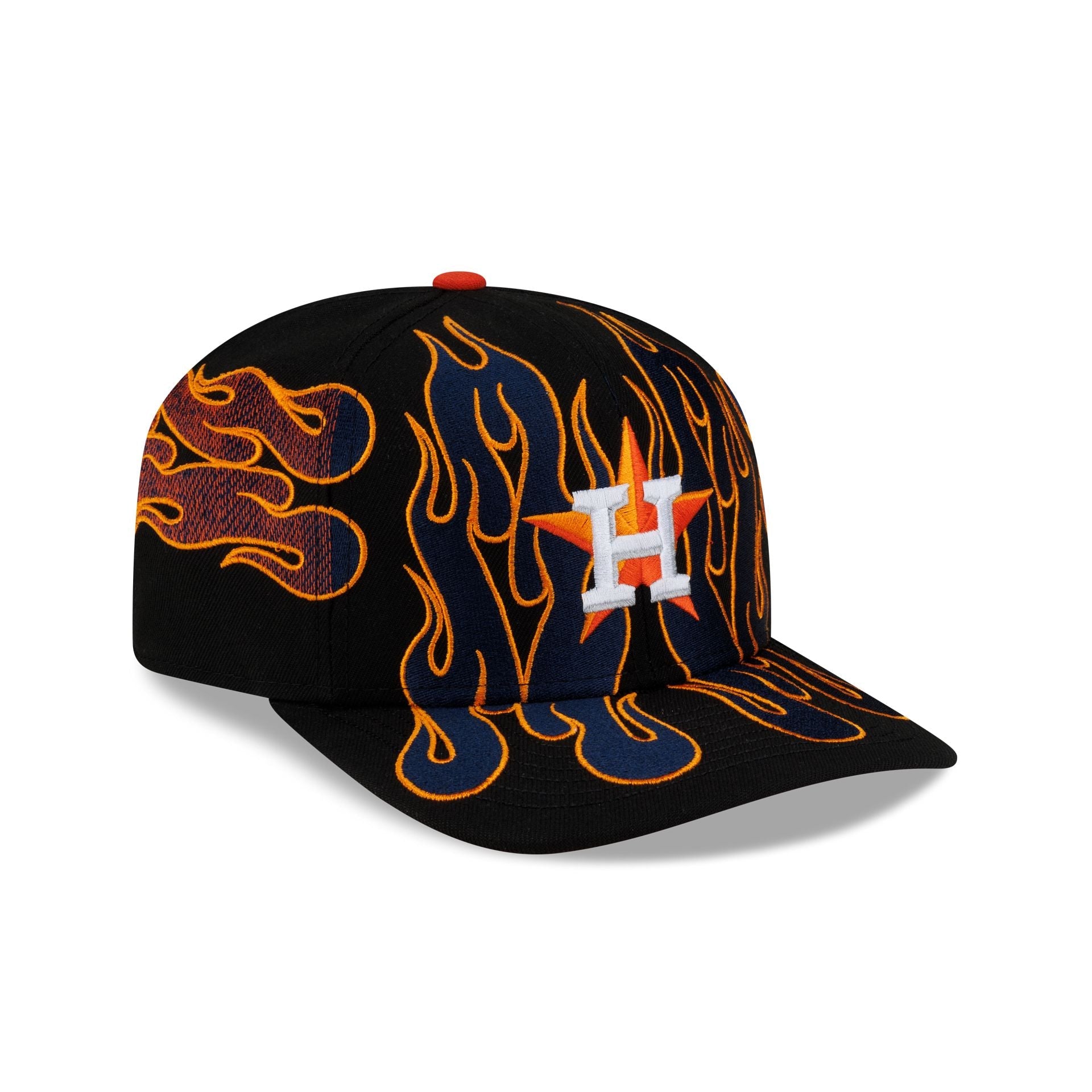 Nice Kicks x Houston Astros Y2K Flames 9FIFTY Original Fit Snapback Hat