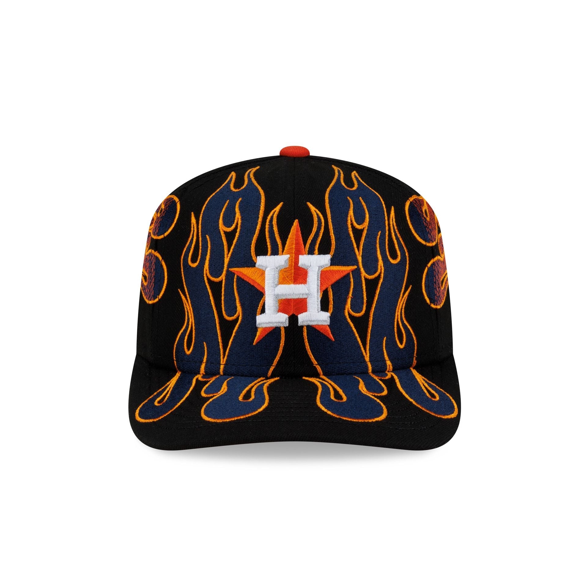 Nice Kicks x Houston Astros Y2K Flames 9FIFTY Original Fit Snapback Hat