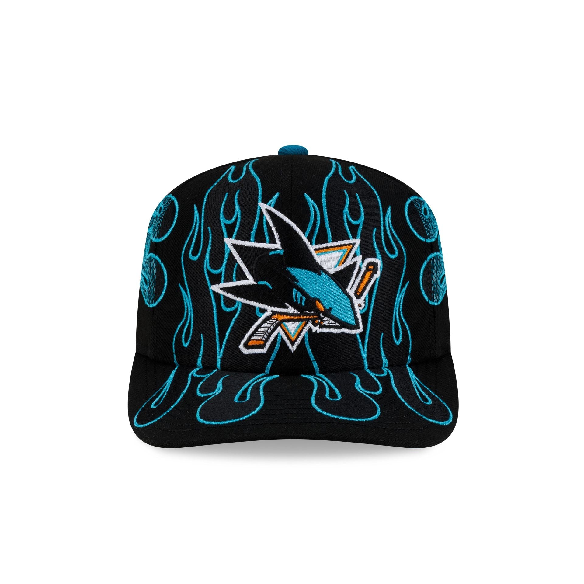 Nice Kicks x San Jose Sharks Y2K Flames 9FIFTY Original Fit Snapback Hat