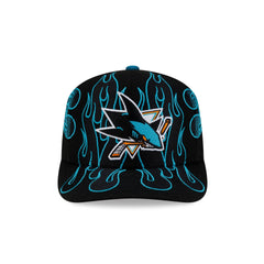 Nice Kicks x San Jose Sharks Y2K Flames 9FIFTY Original Fit Snapback Hat