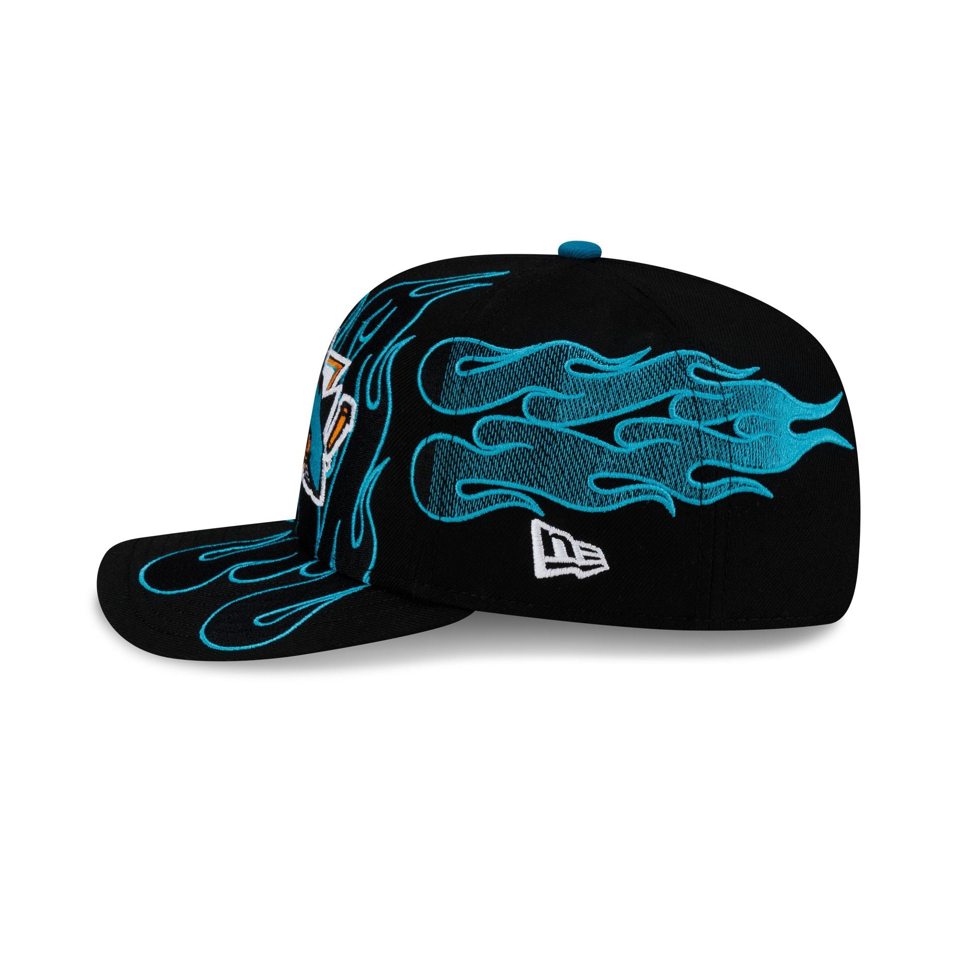 Nice Kicks x San Jose Sharks Y2K Flames 9FIFTY Original Fit Snapback Hat