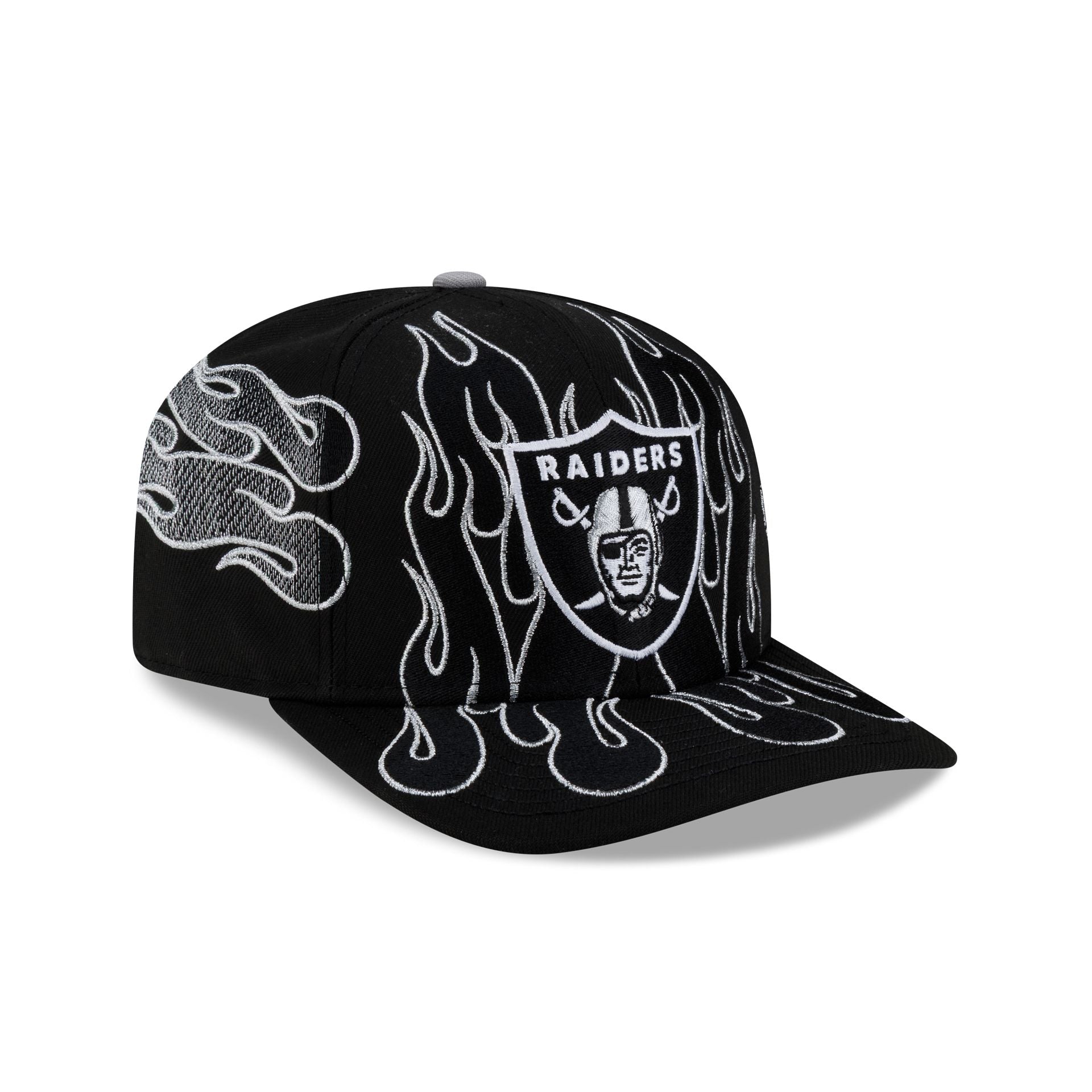 Nice Kicks x Las Vegas Raiders Y2K Flames 9FIFTY Original Fit Snapback Hat