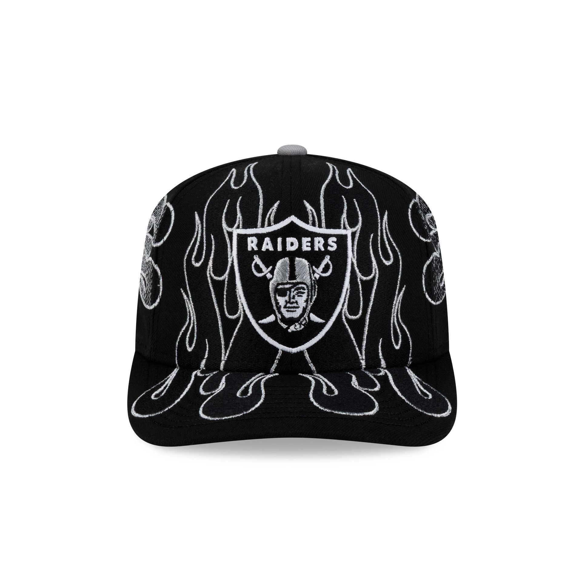 Nice Kicks x Las Vegas Raiders Y2K Flames 9FIFTY Original Fit Snapback Hat
