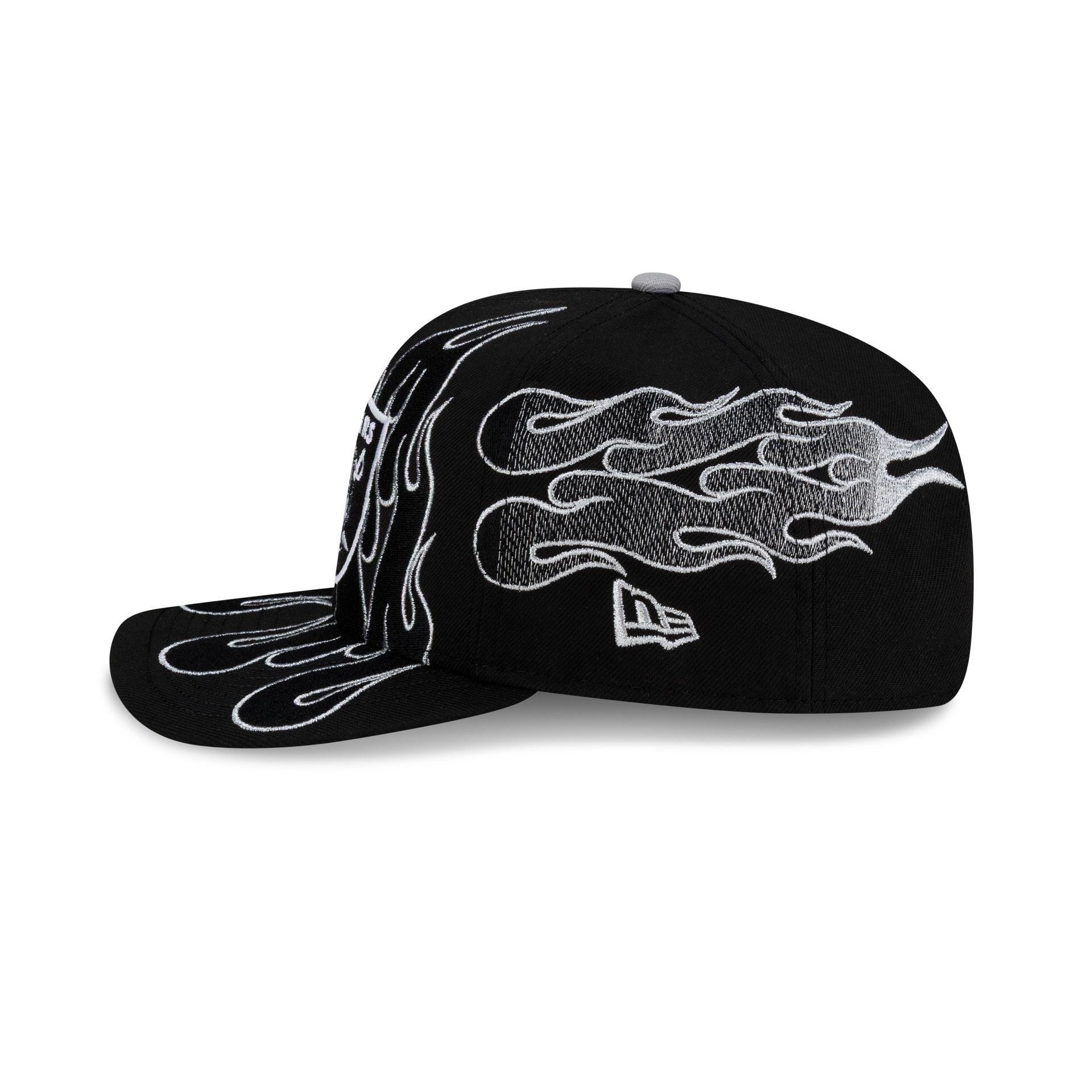 Nice Kicks x Las Vegas Raiders Y2K Flames 9FIFTY Original Fit Snapback Hat