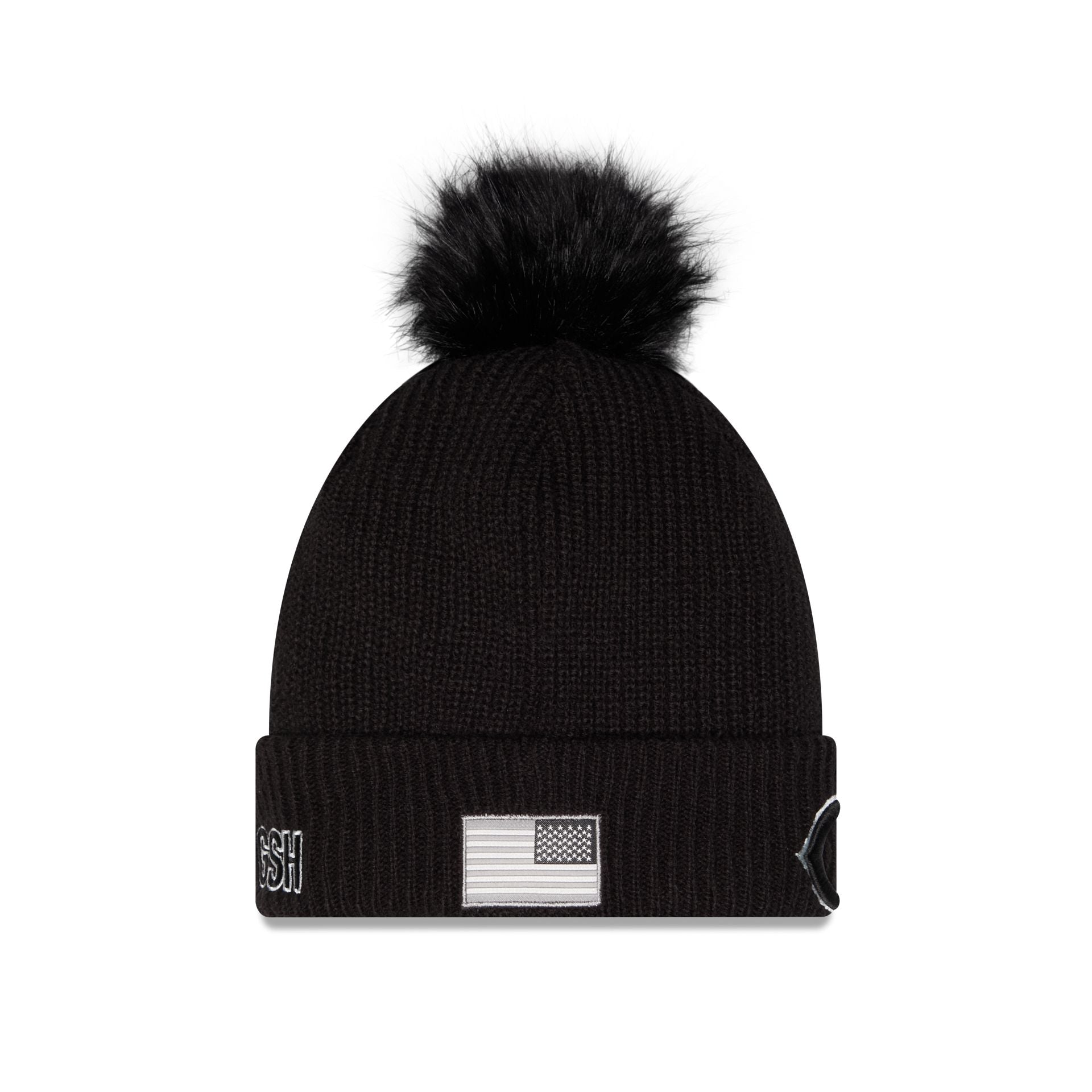 Chicago Bears 2026 Salute to Service Women's Pom Knit Hat